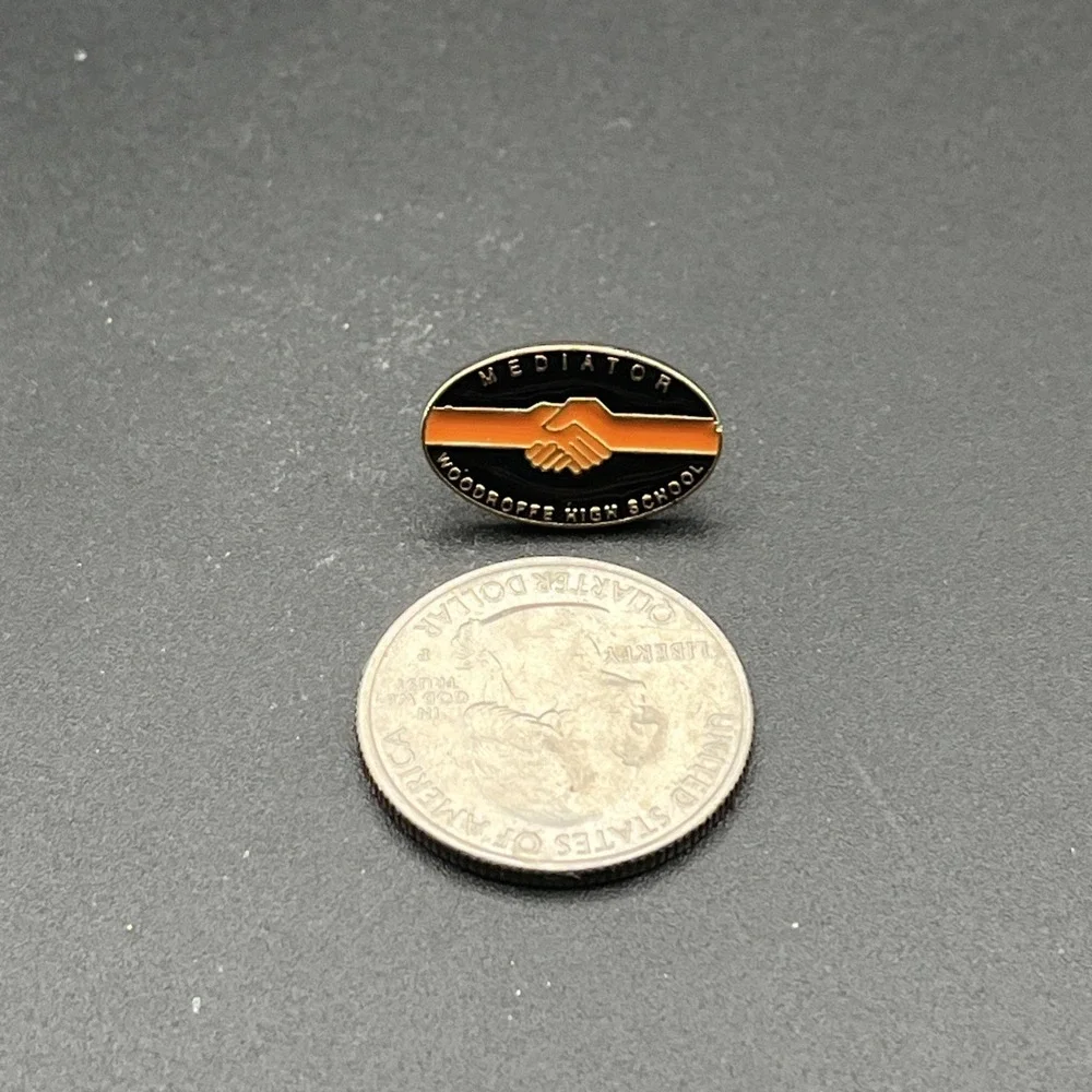 Mediator‎ Woodroffe High School Lapel Hat Pin